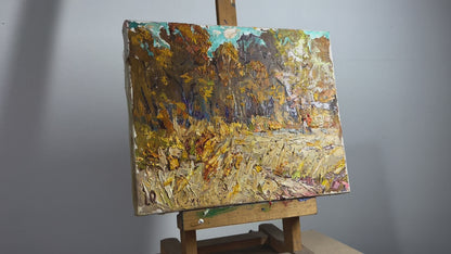 Oil painting Autumn Park Ivanyuk Alex