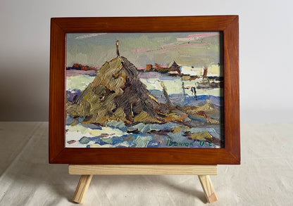 Oil painting Outside the village Ivanyuk Oksana