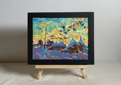 Oil painting Crows in the evening Oleksiy Ivanyuk
