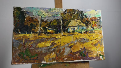 Oil painting Overlooking the village Ivanyuk Alex