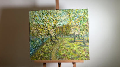 Oil painting The village of Chervone Shapoval Ivan Leontyevich