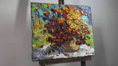 Oil painting Mom's flowers Ivanyuk Oksana