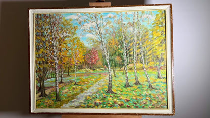 Oil painting The Light of Autumn's Forest Shapoval Ivan Leontyevich