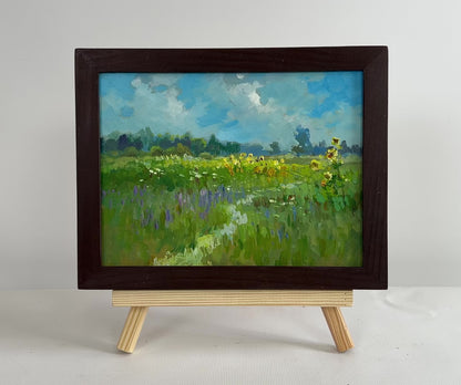 Oil painting Sunflower fields Yuriy Suprunchuk