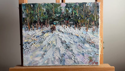 Oil painting Winter Sun Alexander Nikolaevich Cherednichenko