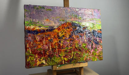 Oil painting Red mountain Ivanyuk Alex