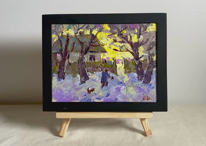 Oil painting Over the evening Oleksiy Ivanyuk