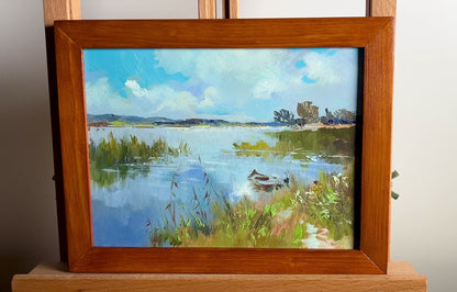 OIl painting Enjoying nature Yuriy Suprunchuk