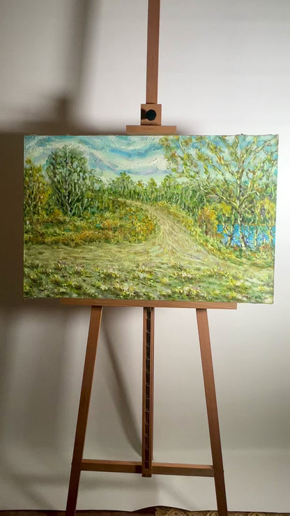 Oil painting Rural road Shapoval Ivan Leontyevich