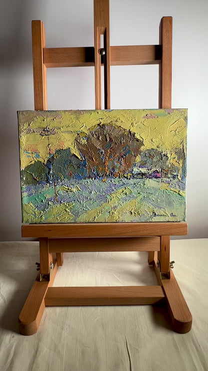 Oil painting Cold evening Ivanyuk Oksana