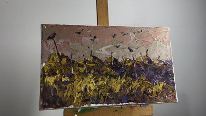 Oil painting Last year's straw Alex Ivanyuk