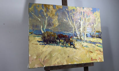 Oil painting Cold days of autumn Alex Ivanyuk