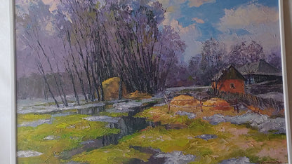 Oil painting March Boris Serdyuk
