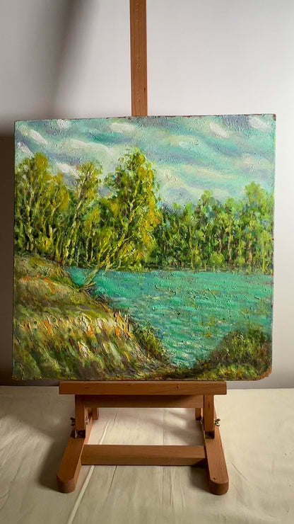 Oil painting The Whispering Stream Shapoval Ivan Leontyevich