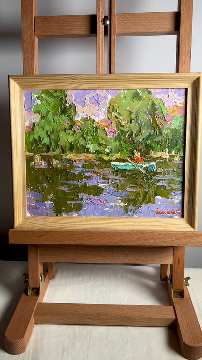 Oil painting Summer fishing Oleksiy Ivanyuk
