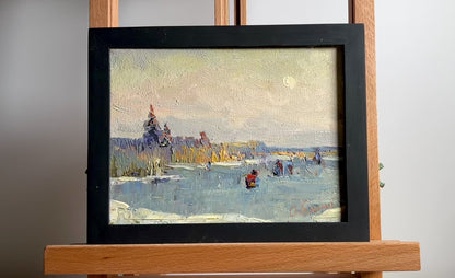 Oil painting On the river Ivanyuk Alex