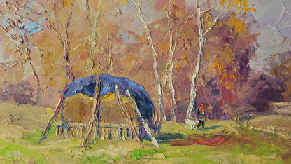 Oil painting October day Serdyuk Boris Petrovich