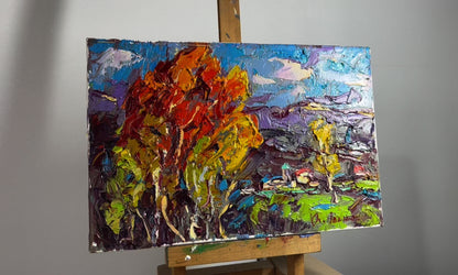 Oil painting Spring wind in the forest Alex Ivanyuk