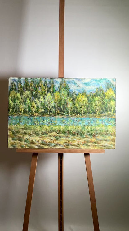 Oil painting Summer's Invitation to the Forest Shapoval Ivan Leontyevich