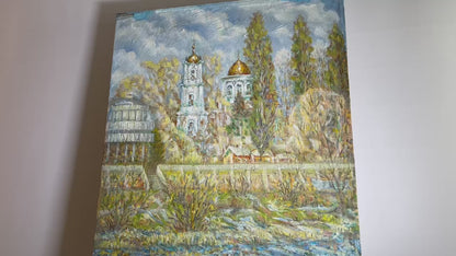 Oil painting The glorious city of Sumy Shapoval Ivan Leontyevich