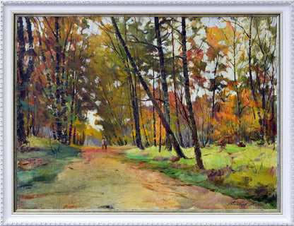 Oil painting Autumn in the Park by Maltsev Nikolai Alexandrovich
