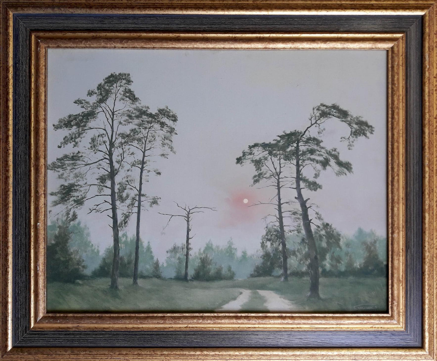 Oil painting Daylight by Korkishko Vasily in ornate gold frame