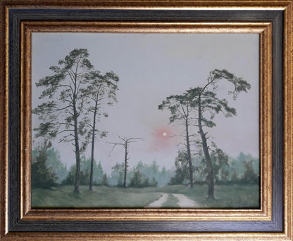 Oil painting Daylight by Korkishko Vasily in ornate gold frame