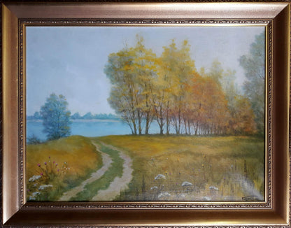 Oil painting Autumn Korkishko Vasily serene autumn landscape