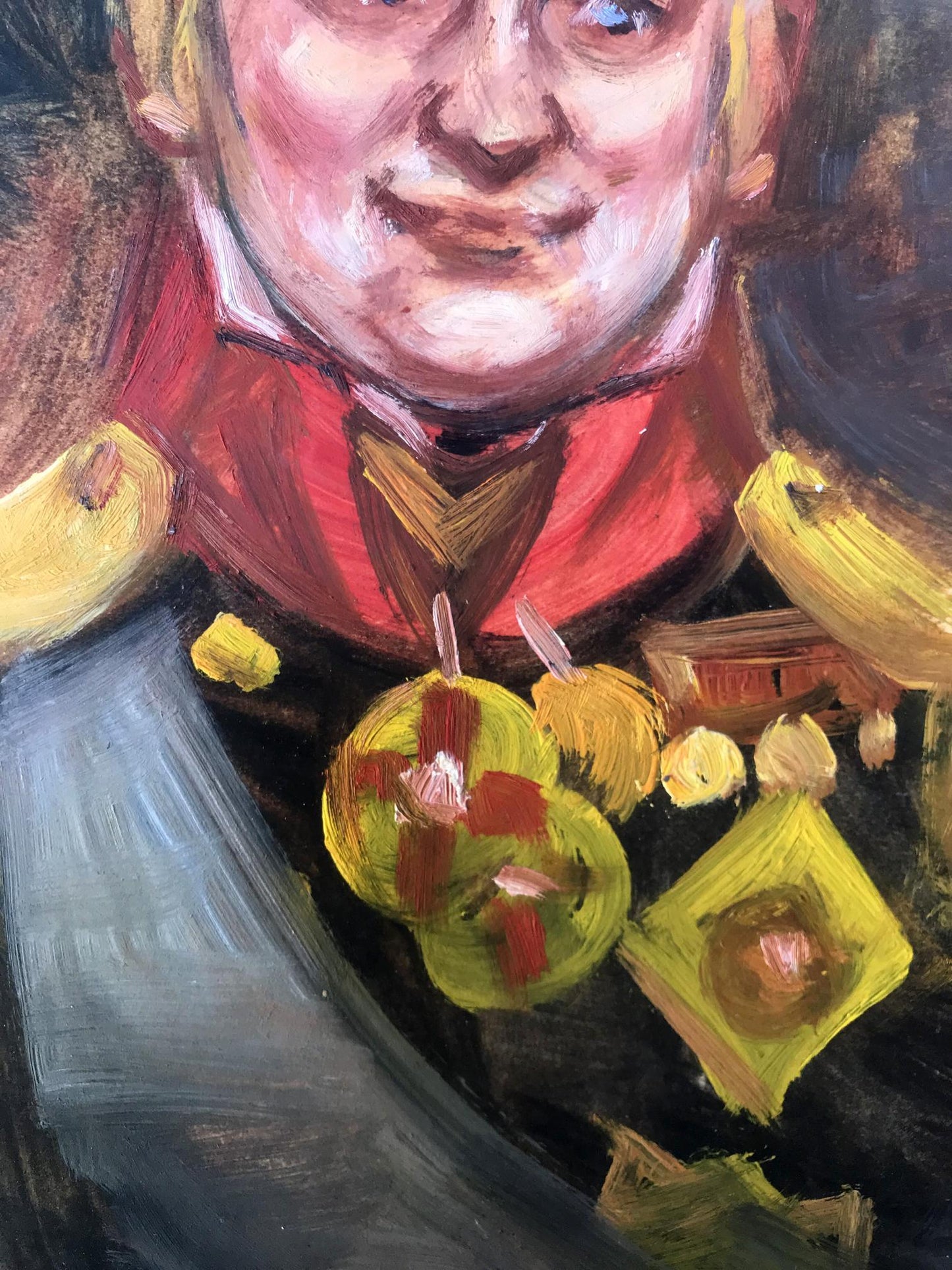 Oil painting portrait of General Alexander Arkadievich Litvinov in military attire