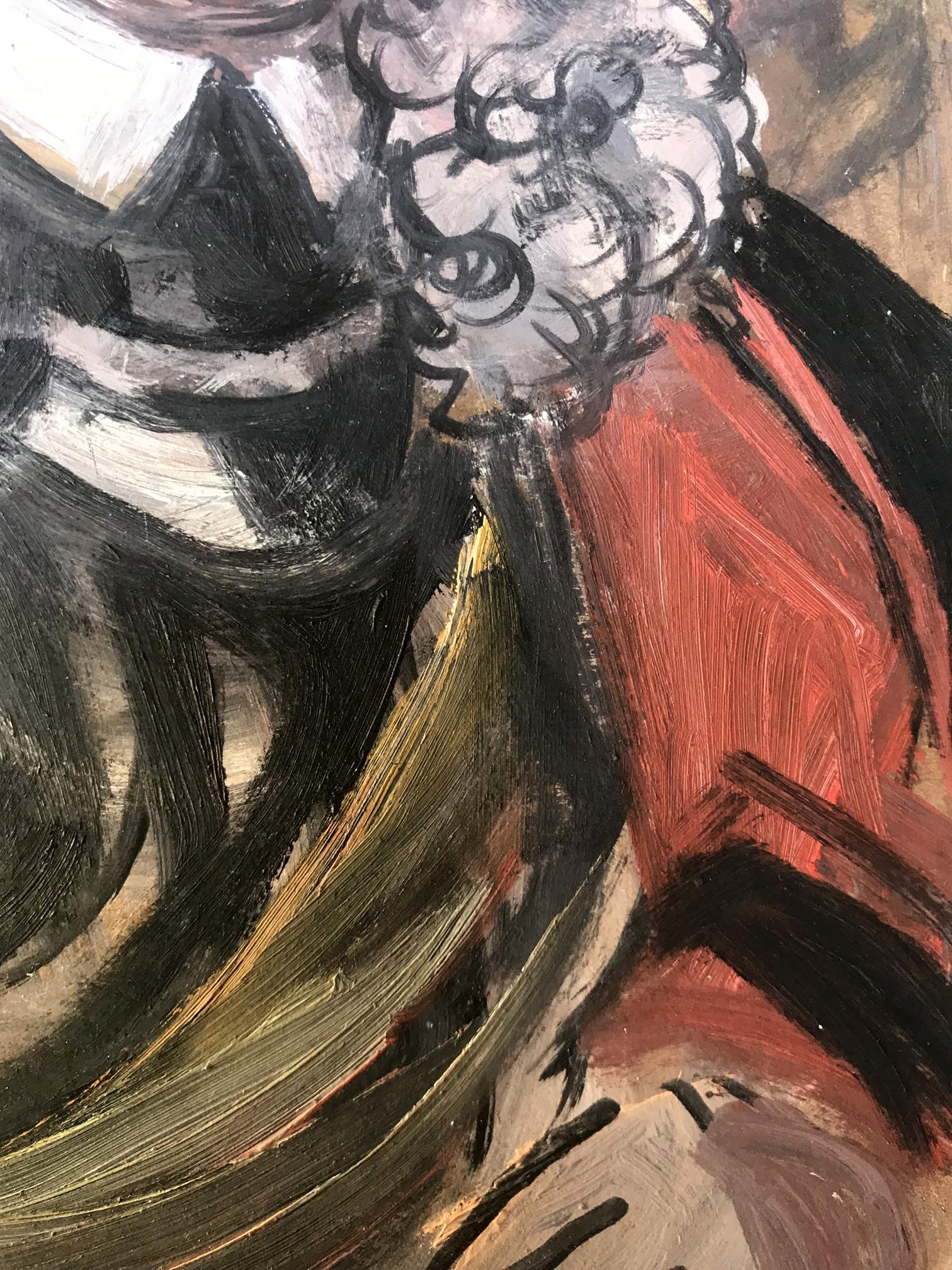 Abstract oil painting of Duke Alexander Arkadievich Litvinov portrait
