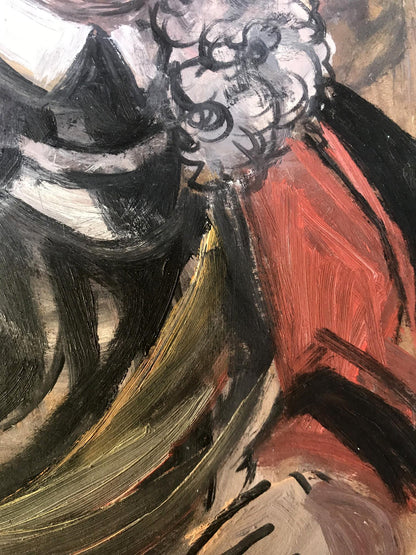 Abstract oil painting of Duke Alexander Arkadievich Litvinov portrait