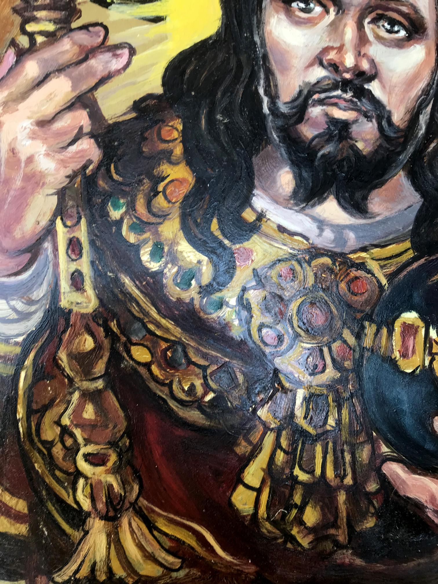 Oil painting portrait of Jesus Christ by Alexander Litvinov