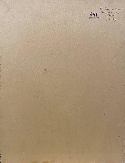 Back of Silence oil painting by Singaevsky Vladimir Ivanovich on beige canvas