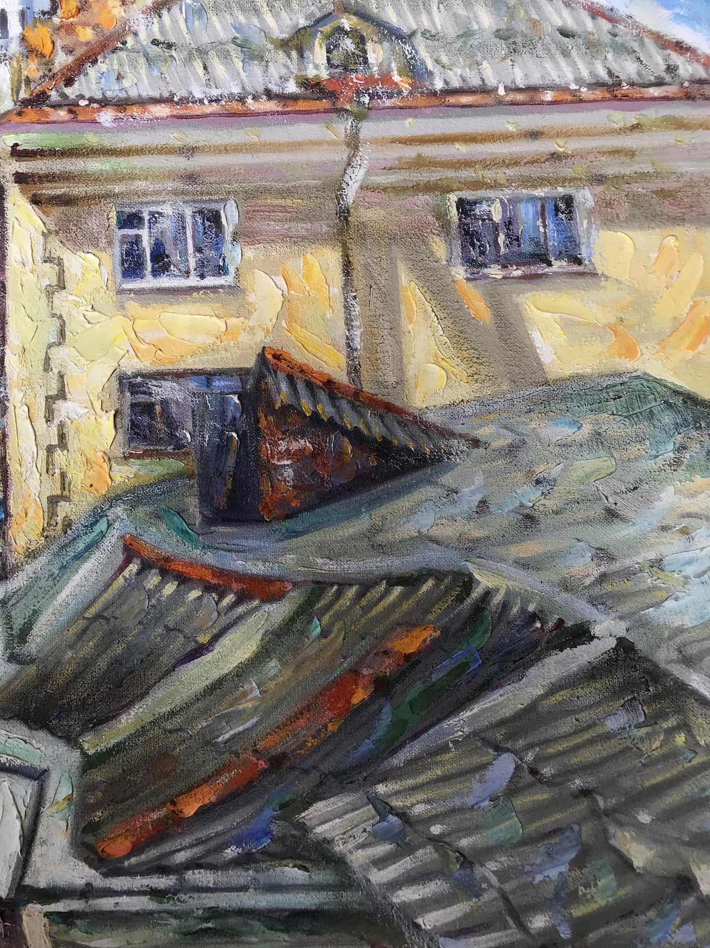 Oil painting City 