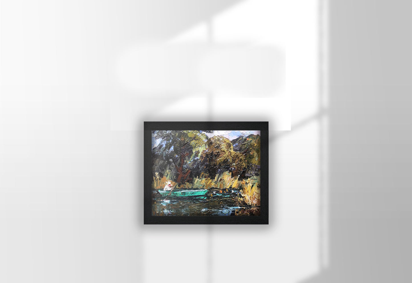 Oil painting Boatman 