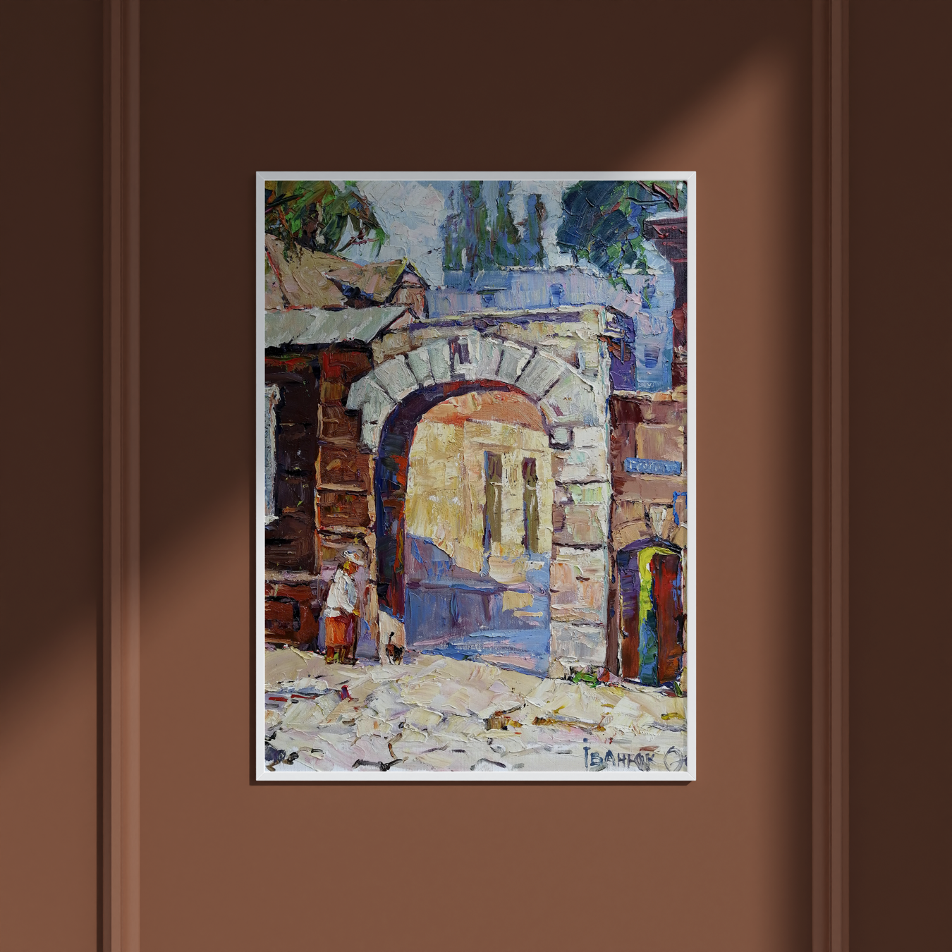 Oil painting City 