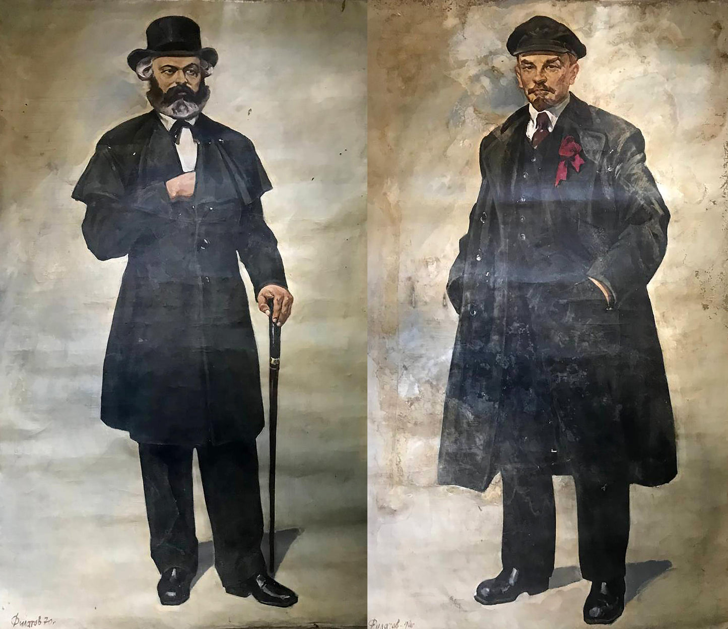 Oil painting of Karl Marx by Filatov Konstantin Vladimirovich