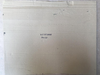 Beige textured back panel of Alexander Litvinov evening city oil painting