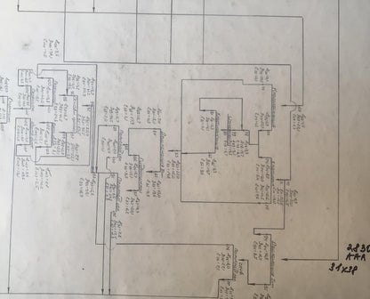 Hand-drawn schematic on aged paper in Alexander Litvinov oil painting