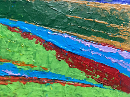 Vibrant Summer Sunlight on the Mountains oil painting by V. Zadorozhnya