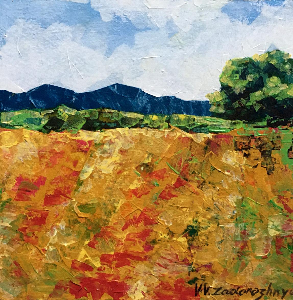 Oil painting Summer day by Zadorozhnya V. V. with V. signature