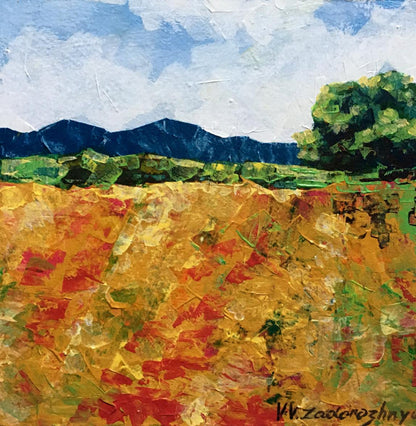 Oil painting Summer day by Zadorozhnya V. V. with V. signature