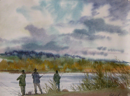 Watercolor painting Bites Savenets Valery