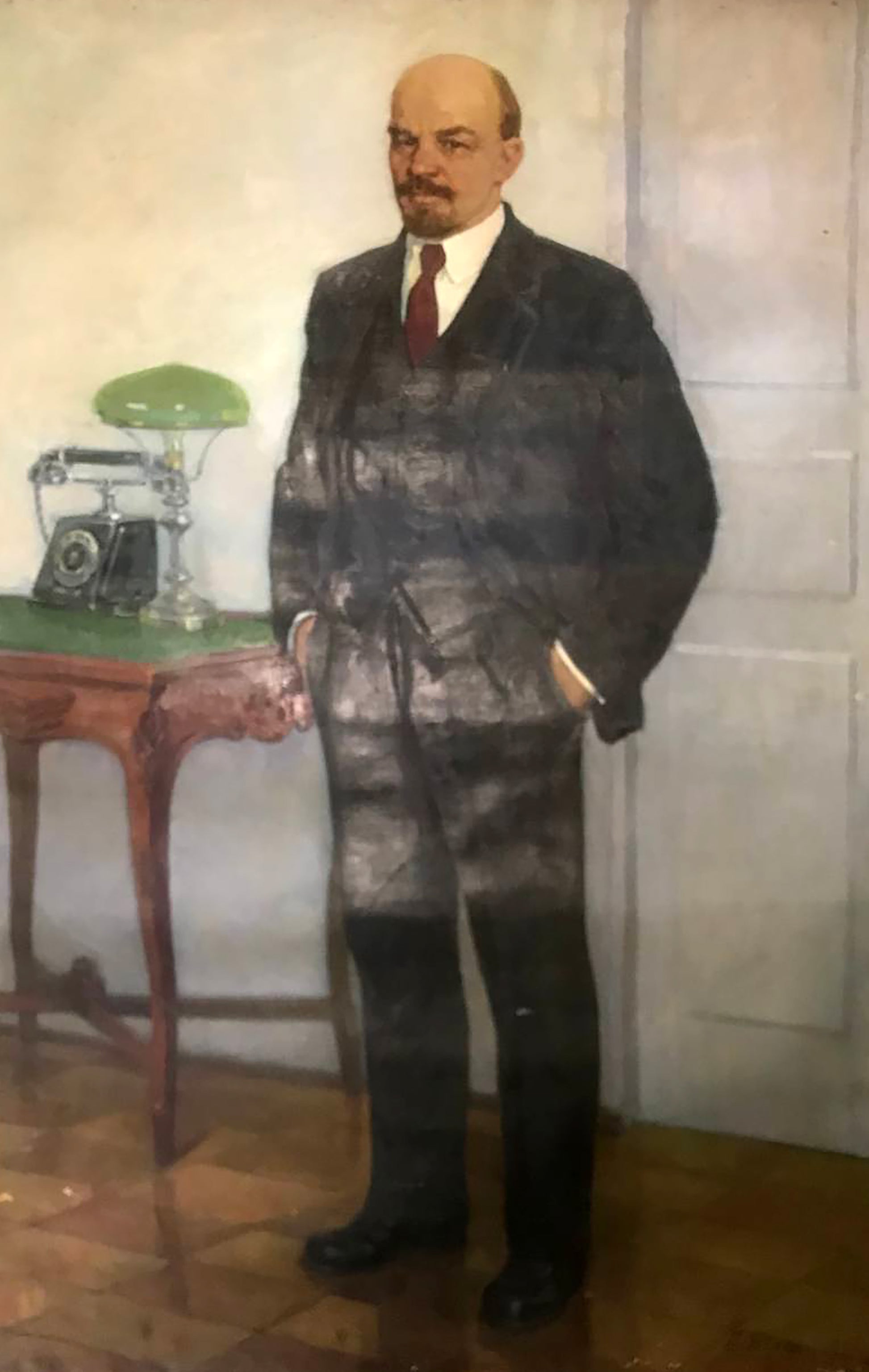 Oil painting portrait of Vladimir Lenin by Bilan Petr Ilyich