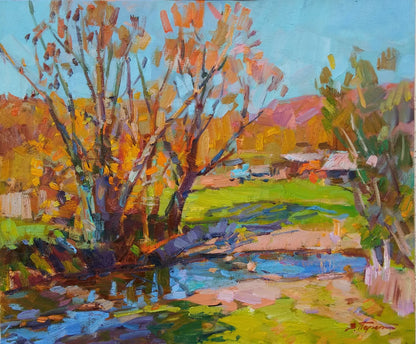 Oli painting Brook Pereta Vyacheslav