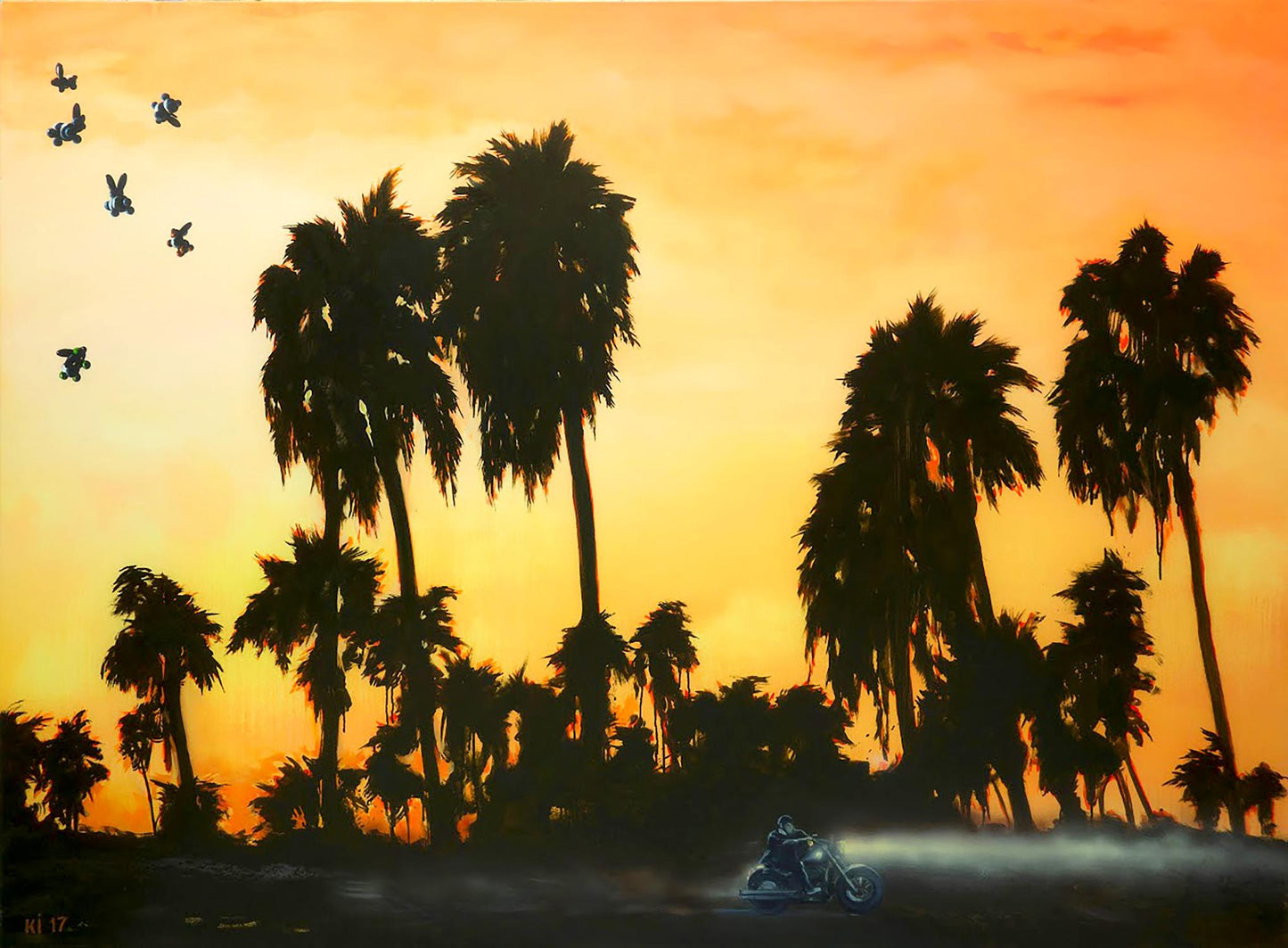 Oil painting Lost GPS Igor Konovalov