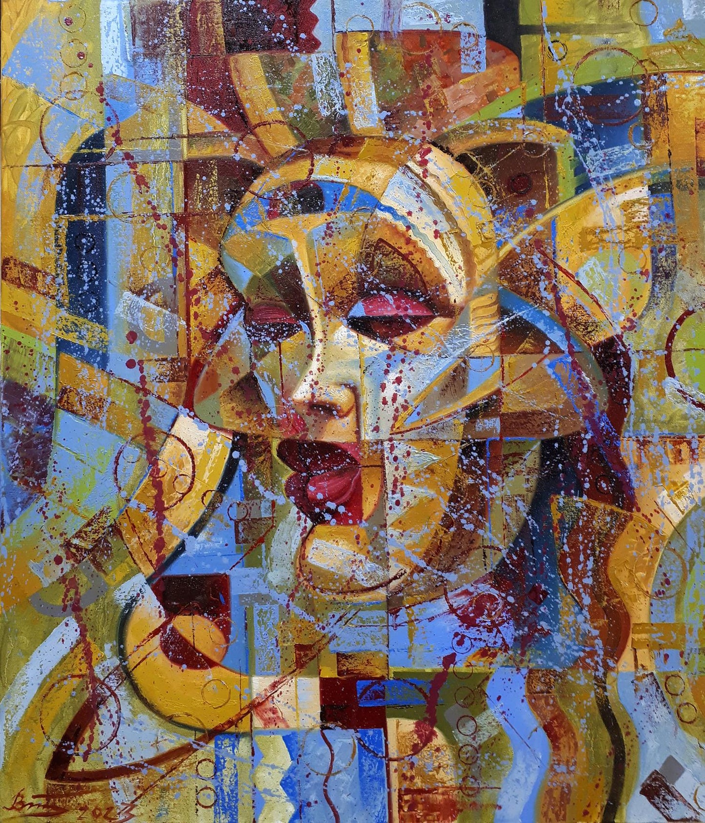 Oil painting Naomi Sergey Voichenko