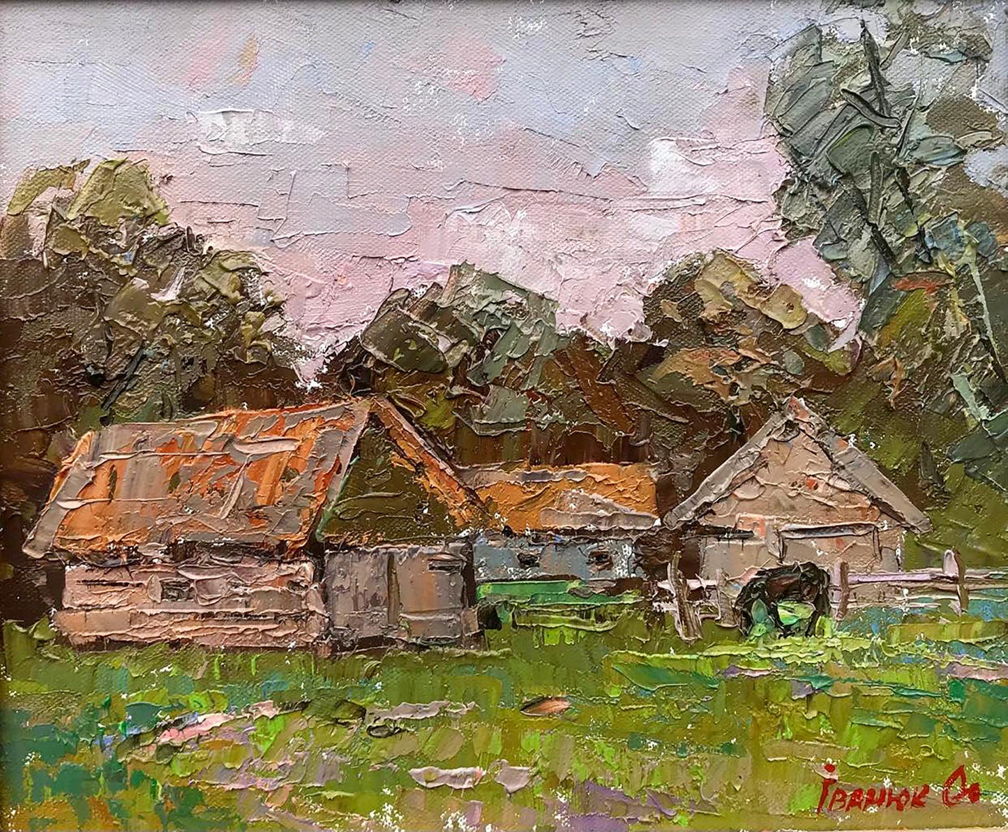 Oil painting Silence around Ivanyuk Alex