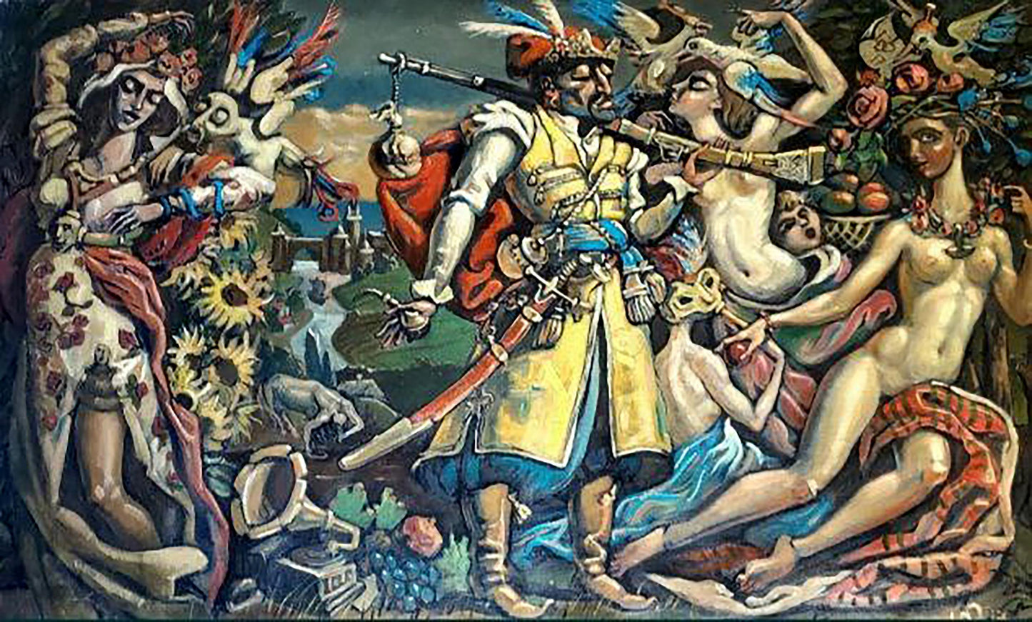 Oil painting Dreams of a Cossack by Litvinov Daniil Olegovich