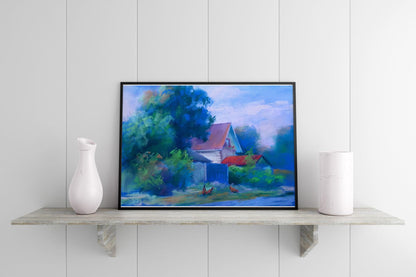 Pastel painting